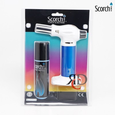 SCORCH TORCH WHITE TABLE TORCH ASSORTED NEON COLOR BLISTER ST83 1CT